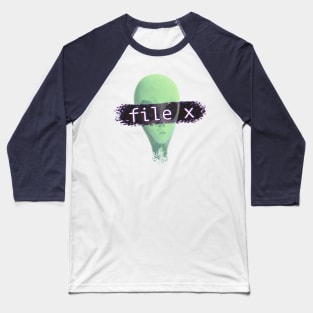 Alien x-files Baseball T-Shirt